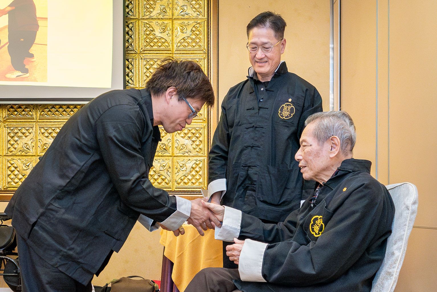 Sifu Benny with his wife Cecilia and Master S. Fung